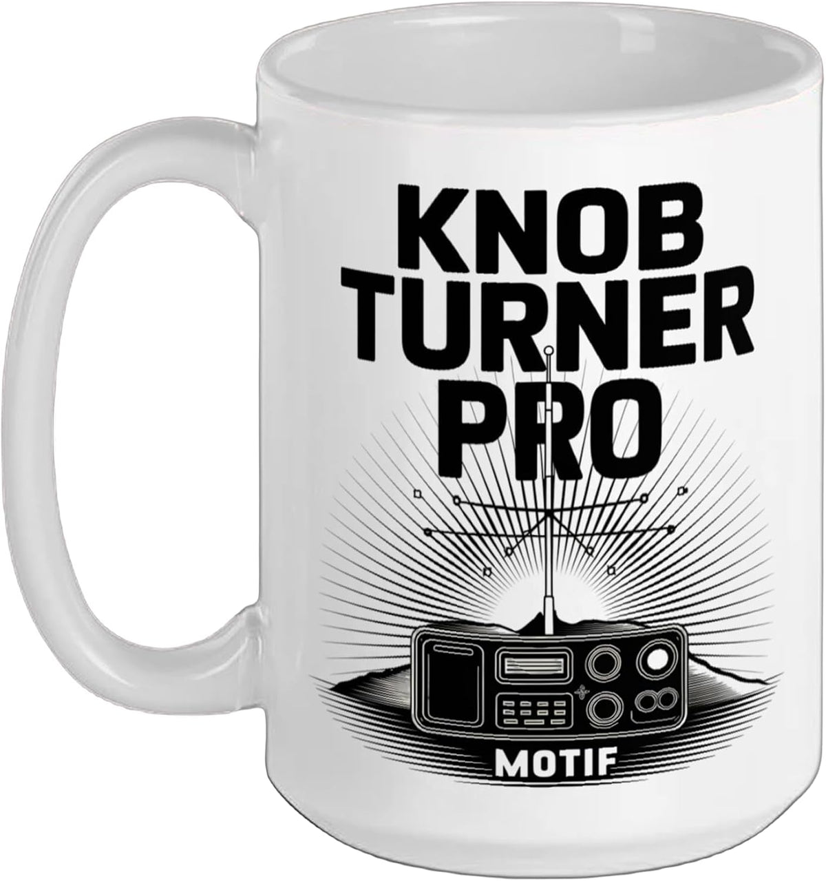 Knob Turner Pro Motif Ham Radio Amateur Radio Operator Ceramic Mug