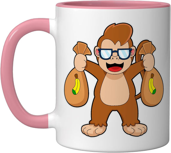Monkey Bandit Money Bag Ceramic Mug