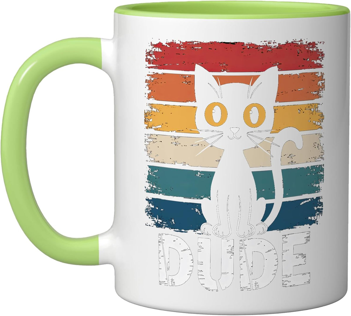 Cat Dude Cat Lovers Pet Catmom & Catdad Vintage Ceramic Mug