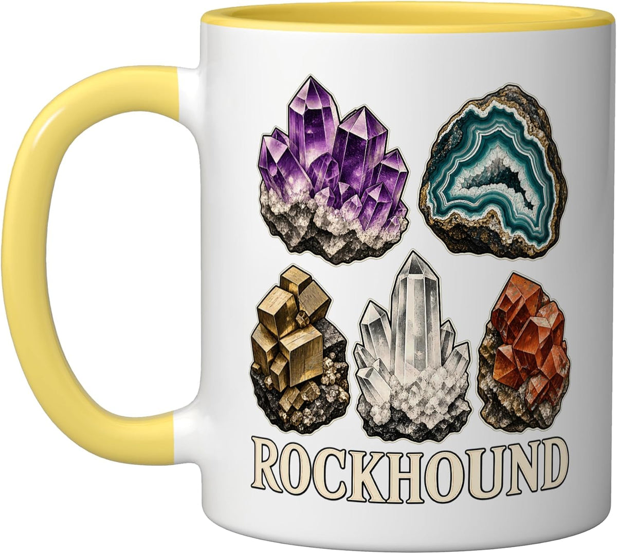 Rockhound Mineral Specimen Quartz Agate Collection Ceramic Mug