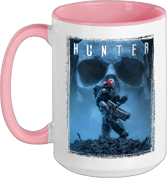 Science Fiction Cyberpunk Soldier Hunter Skull Gamer Ceramic Mug