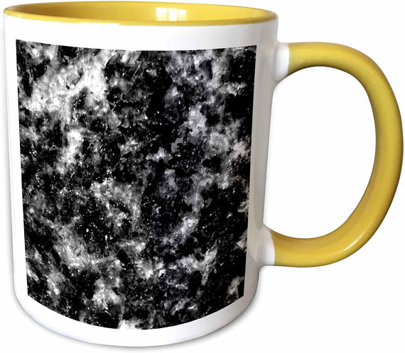 Dramatic B&W Tight Marble Pattern Ceramic Mug