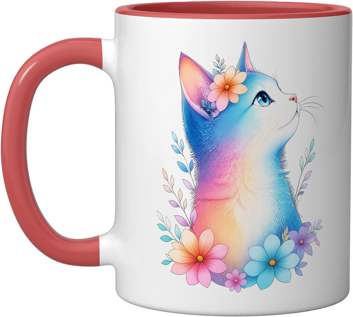 Cat Motif Art Design Gifts Cute Kitten Ceramic Mug