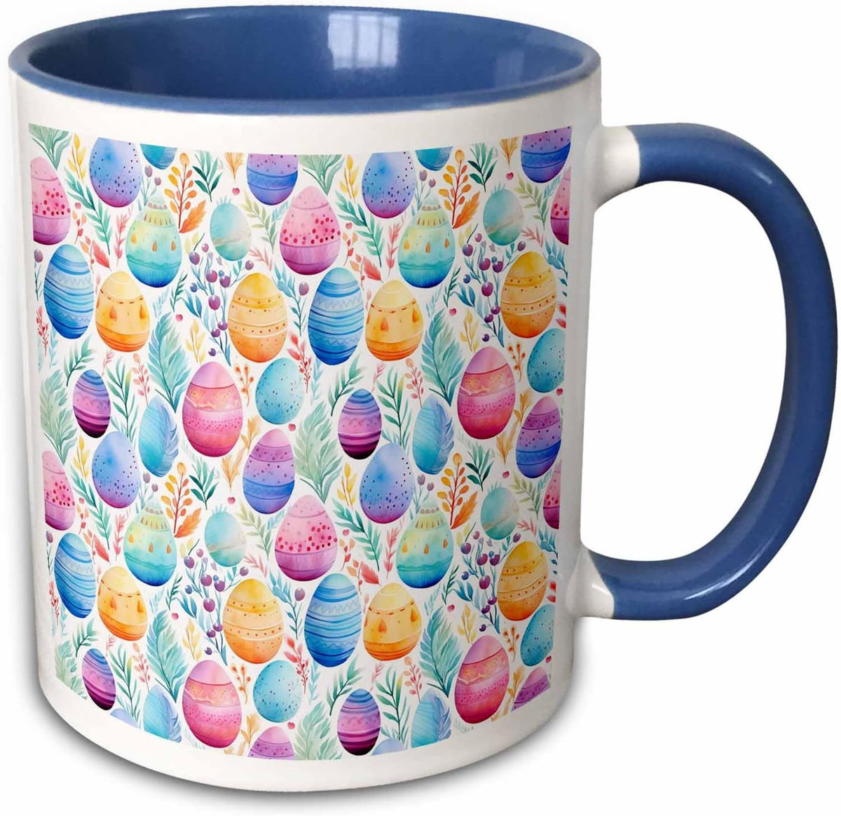 Magnetic Easter Pattern Of Colorful Eggs Ceramic Mug