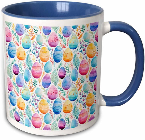 Magnetic Easter Pattern Of Colorful Eggs Ceramic Mug