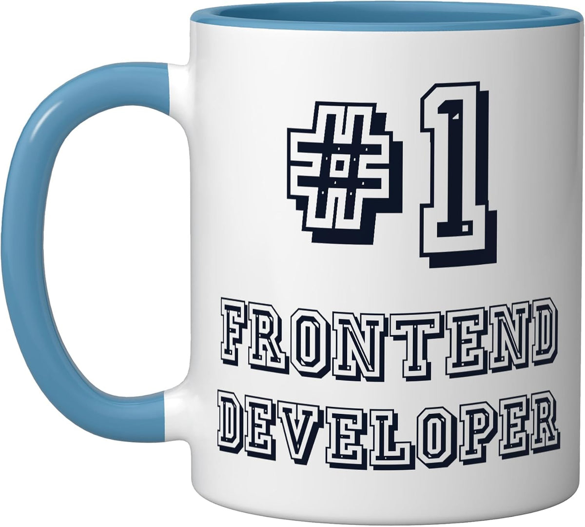#1 Frontend Developer Full Stack Coder Software Developer Ceramic Mug
