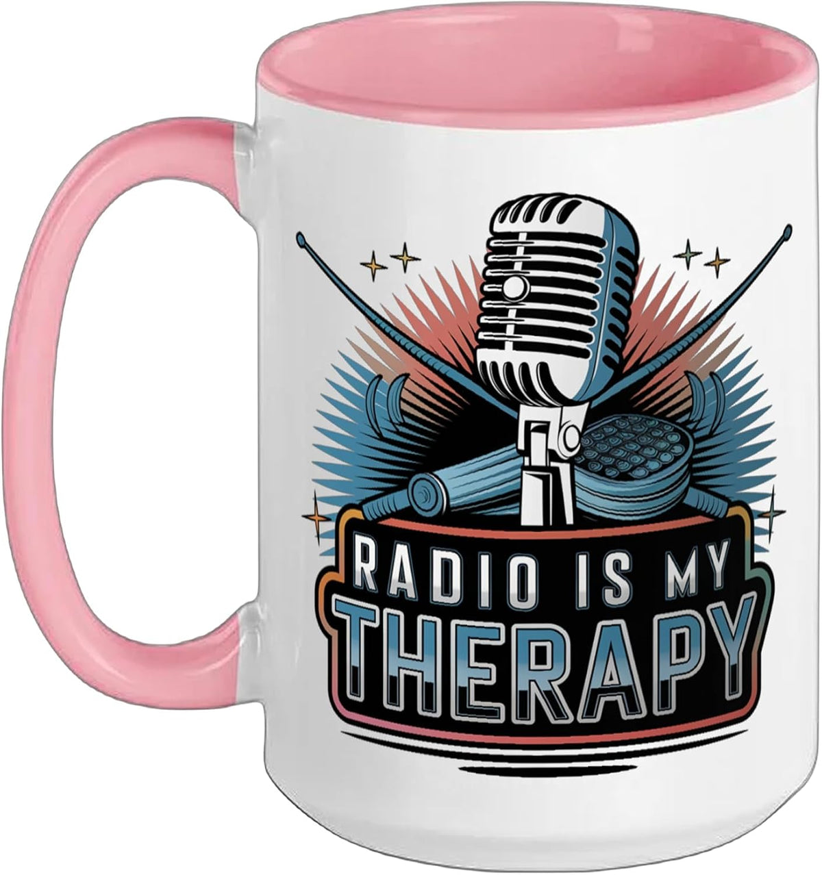 Radio Is My Therapy Ham Radio Amateur Radio Ham Radio Ceramic Mug