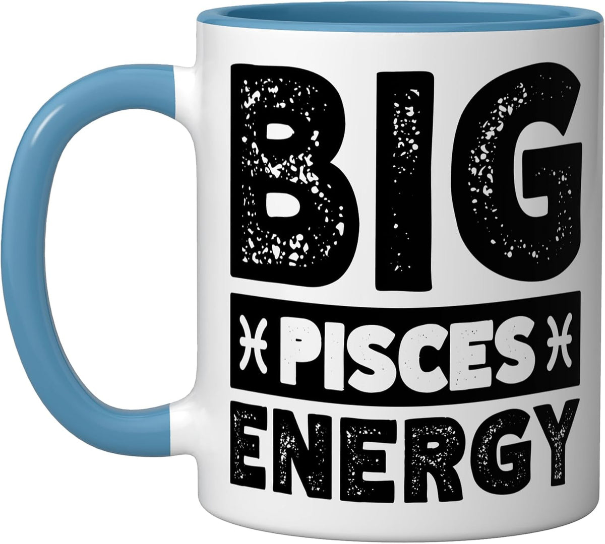 Big Pisces Energy Ceramic Mug