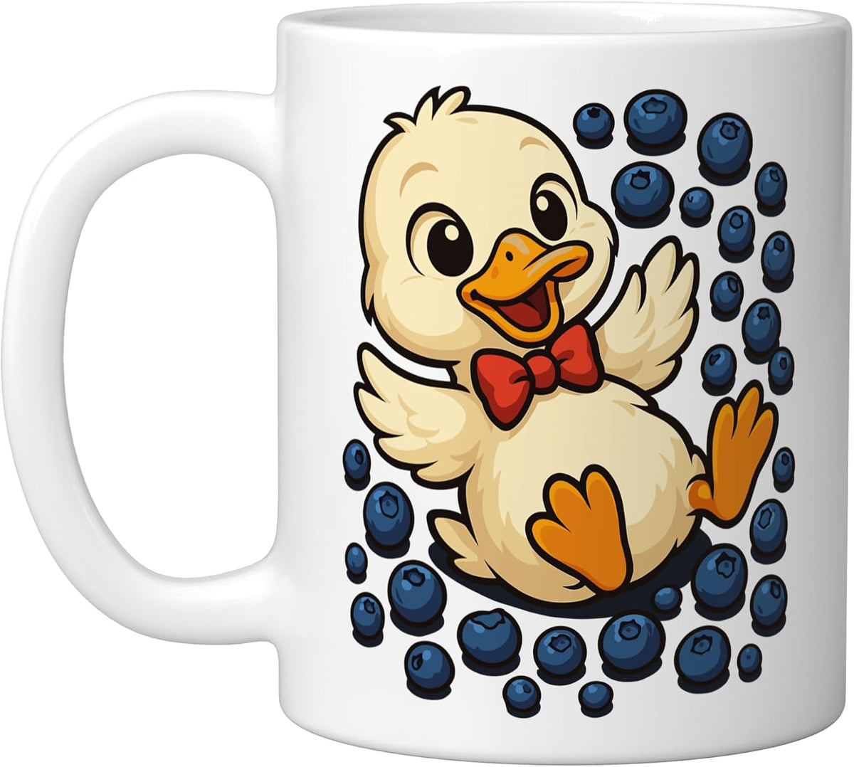 Blueberry Duck Blueberries Ceramic Mug