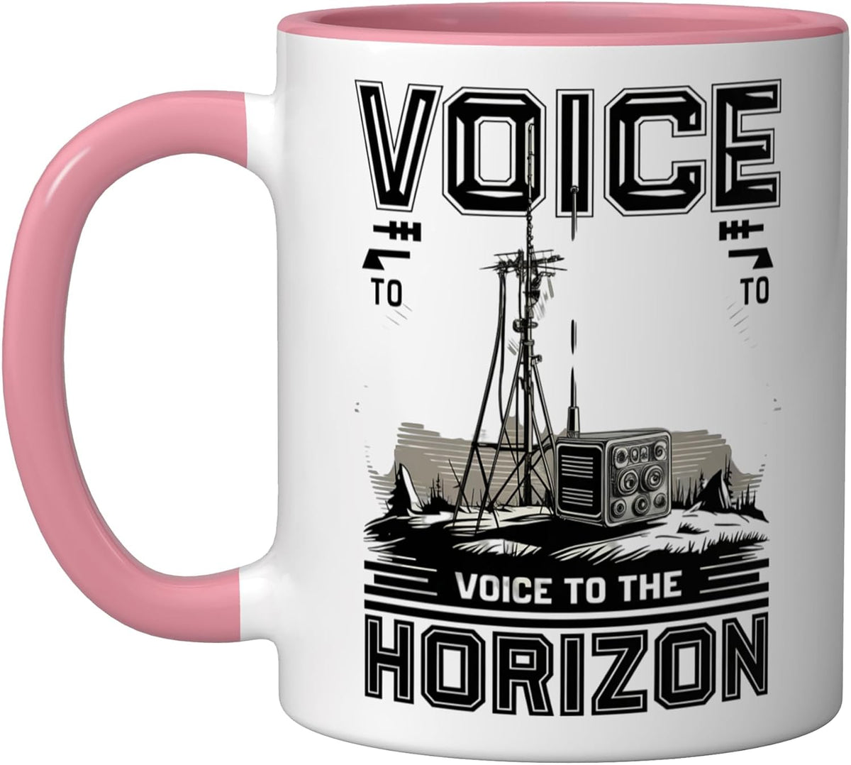 Voice To The Horizon Ham Radio Amateur Radio Operator Ceramic Mug