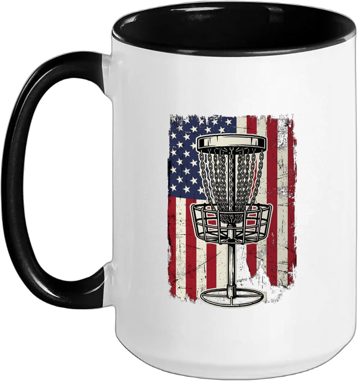Disc Golf Basket Disc Golfer Frolfing Disc Golf Player Ceramic Mug