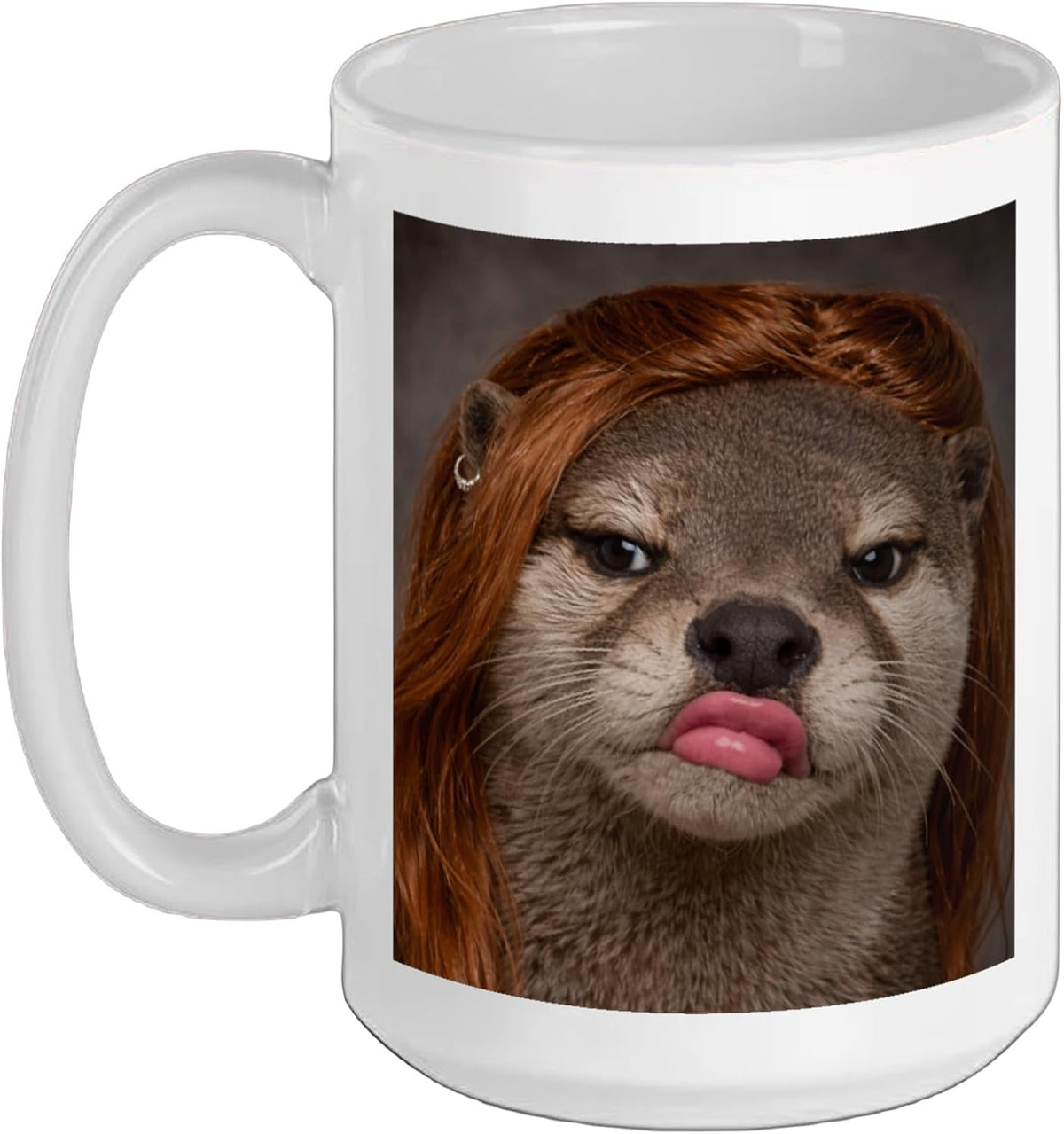 Otter Disgusted Face Meme Funny Sarcastic Ceramic Mug