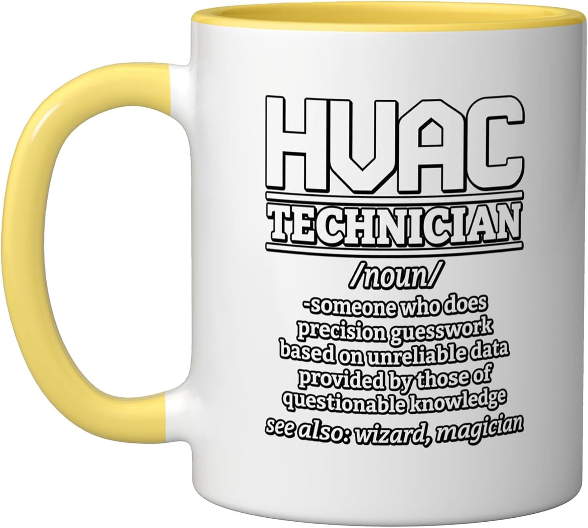 Hvac Technician Precision Guesswork Wizard Magician Ceramic Mug