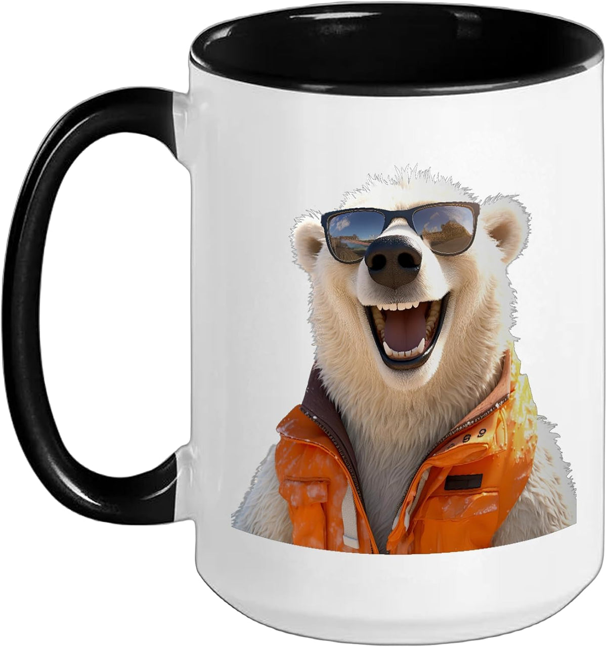 Polar Bear With Sunglasses Animal Love Bears Cute Polar Ceramic Mug