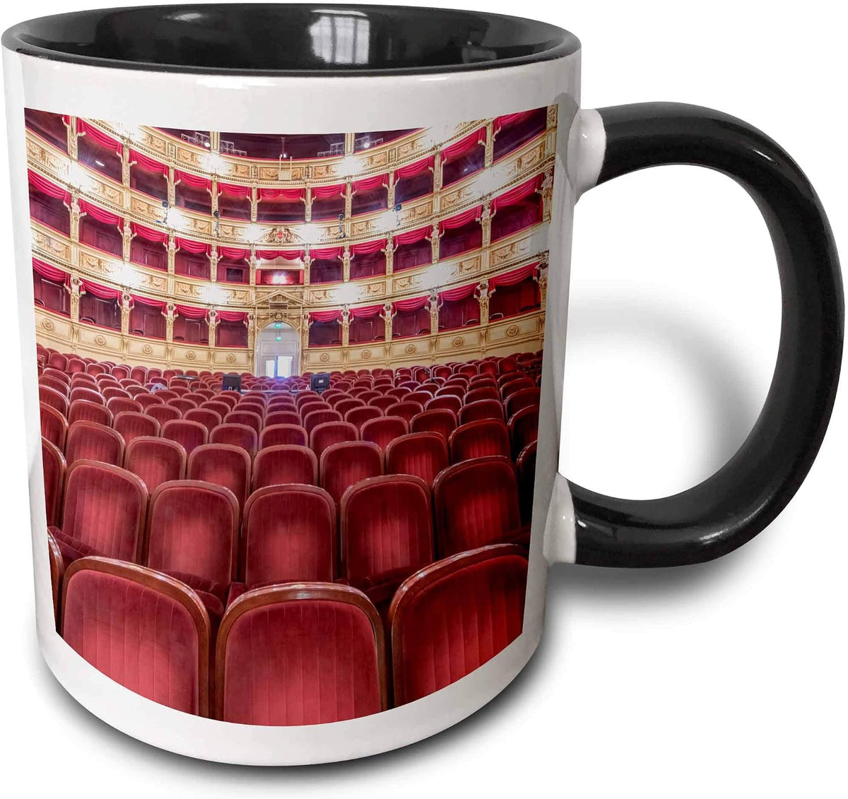 Italy, Trieste, Teatro Verdi Interior Ceramic Mug