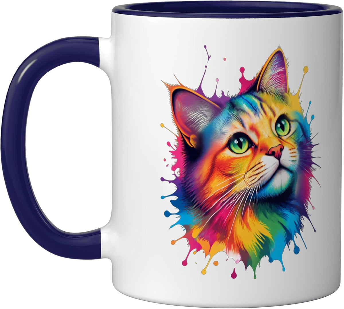 Cat Motif Art Design Gifts Cute Kitten Ceramic Mug