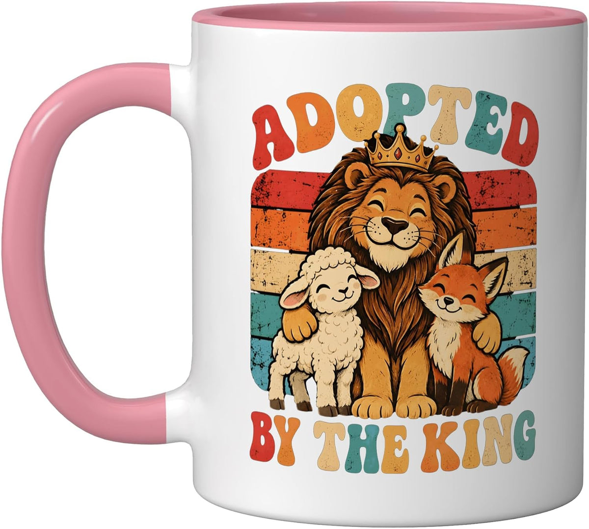 Adopted By The King Cute Animal Friends Ceramic Mug