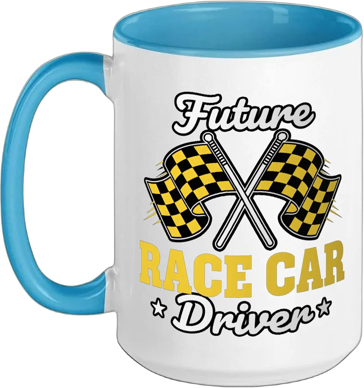 Car Future Race Car Driver Kids Racing Design Ceramic Mug