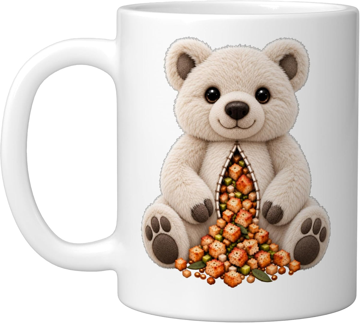 Polar Bear Stuffed Animal Toy Plush Plushie Funny Cute Ceramic Mug
