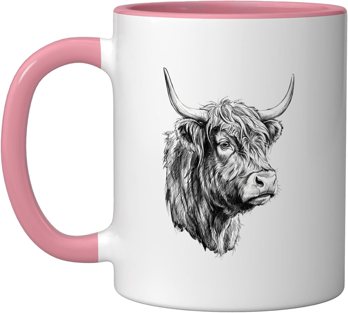 Highland Cow Cute Scottish Highlander Cow Ceramic Mug