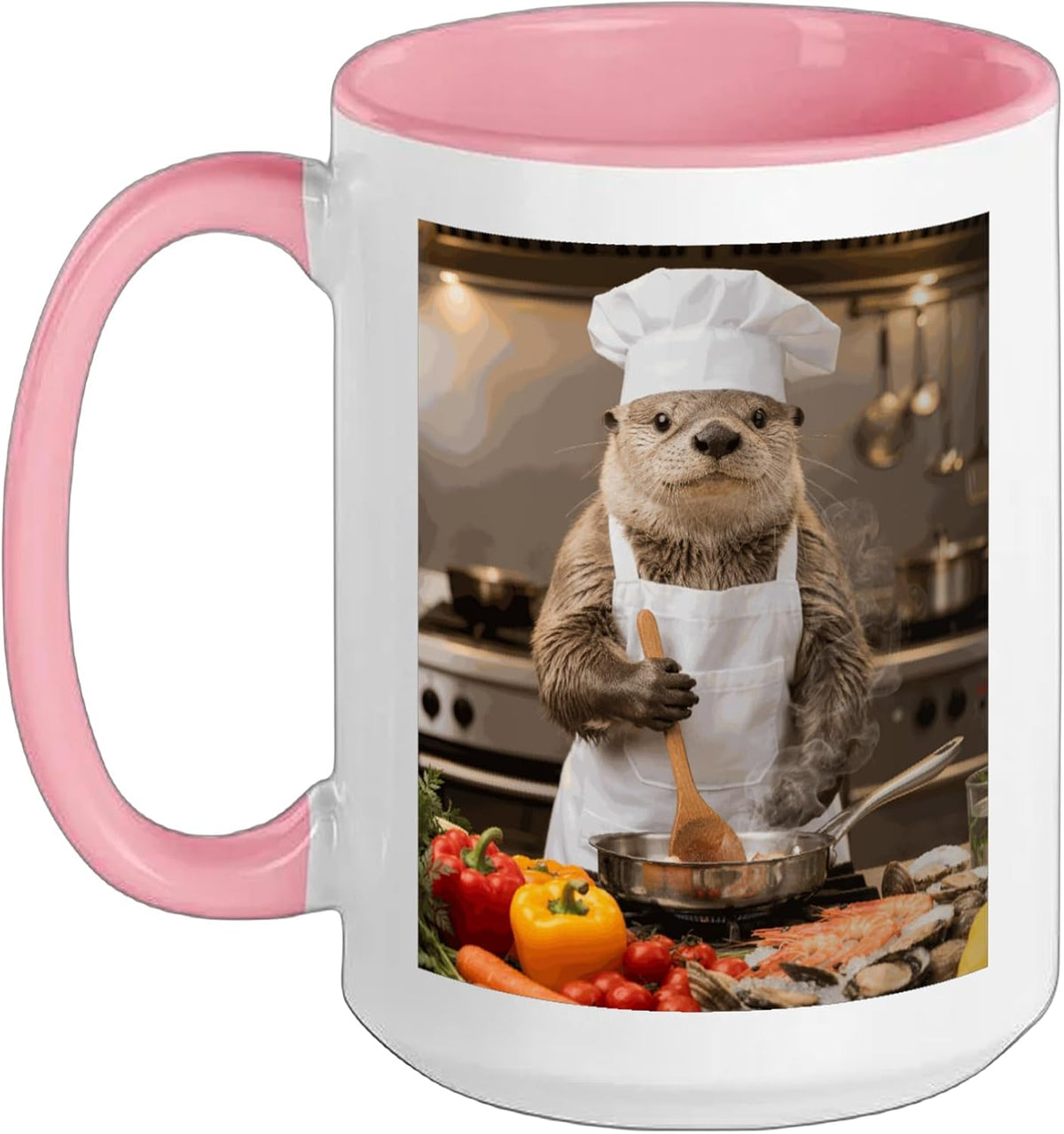 Chef Otter Cooking Kitchen Culinary Foodie Cute Animal Ceramic Mug