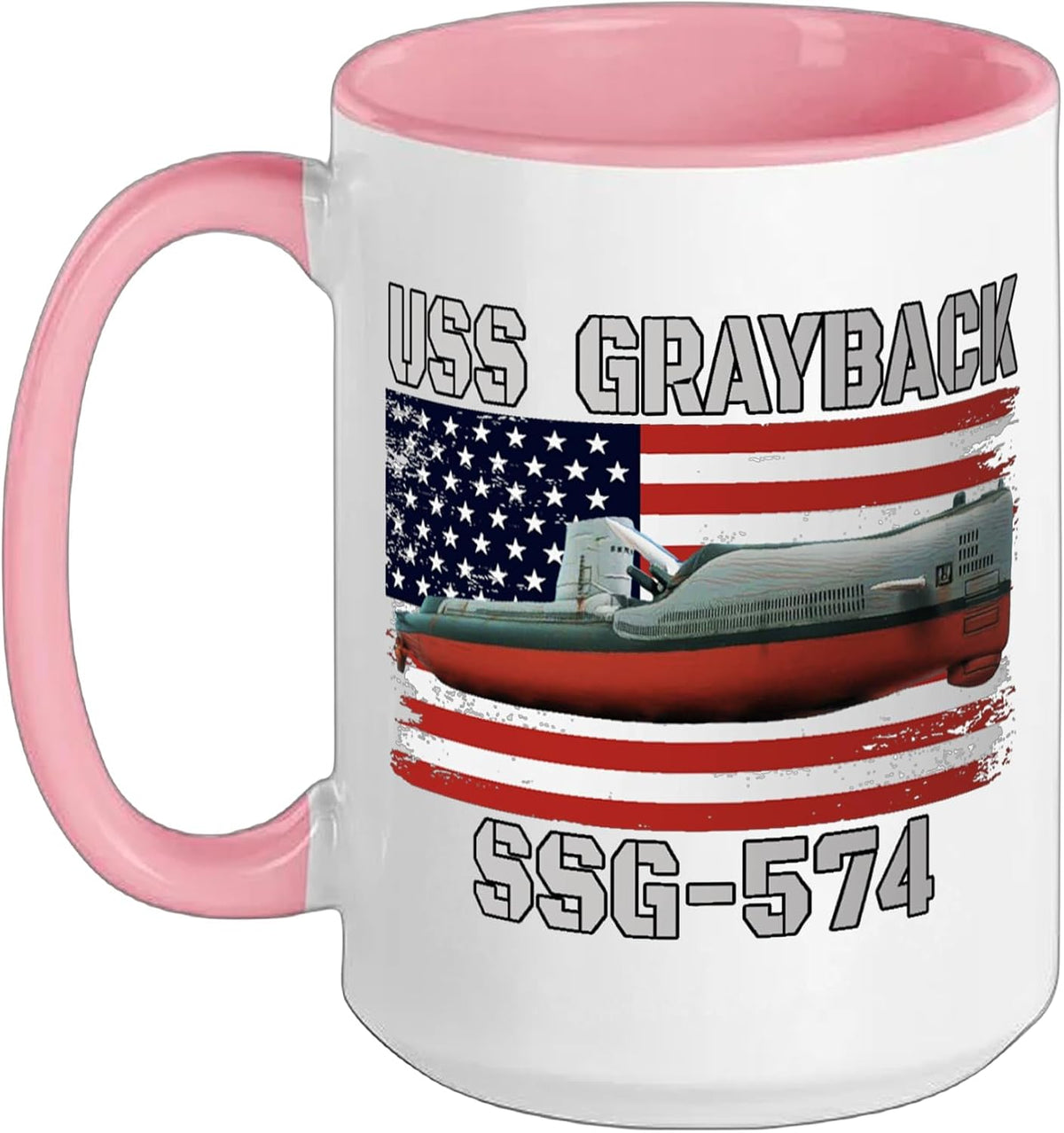 Submarine Uss Grayback Ssg-574 Veteran Grandfather Dad Son Ceramic Mug