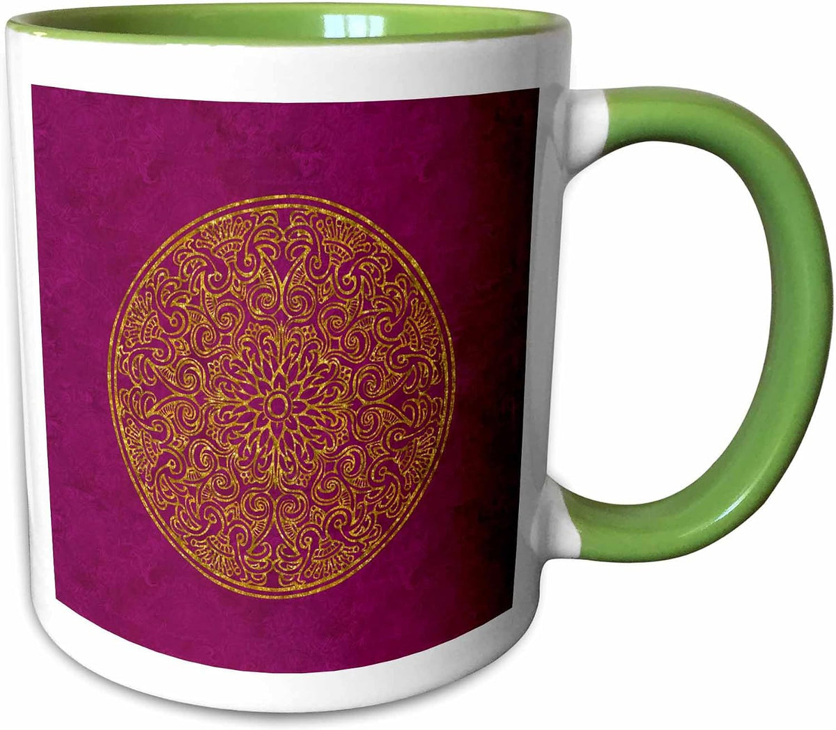 Glamorous Elegant Golden Ornament Ceramic Mug