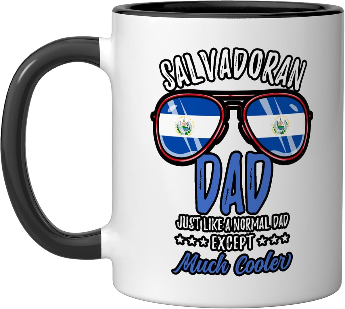 Cool Salvadoran Dad Sunglasses Salvadoran Family Christmas Ceramic Mug