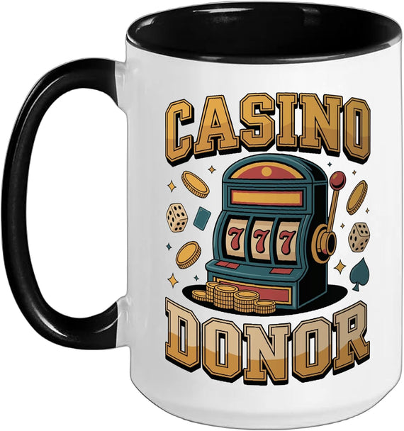 Casino Donor Casino Gambling Slots Ceramic Mug
