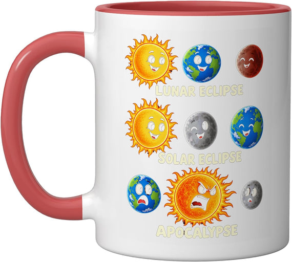 Lunar Eclipse Solar Eclipse Apocalypse Astronomy Humor Ceramic Mug