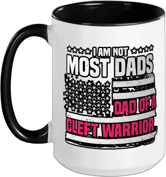 Cleft Lip Palate Dad American Flag 4th Of July Father's Ceramic Mug