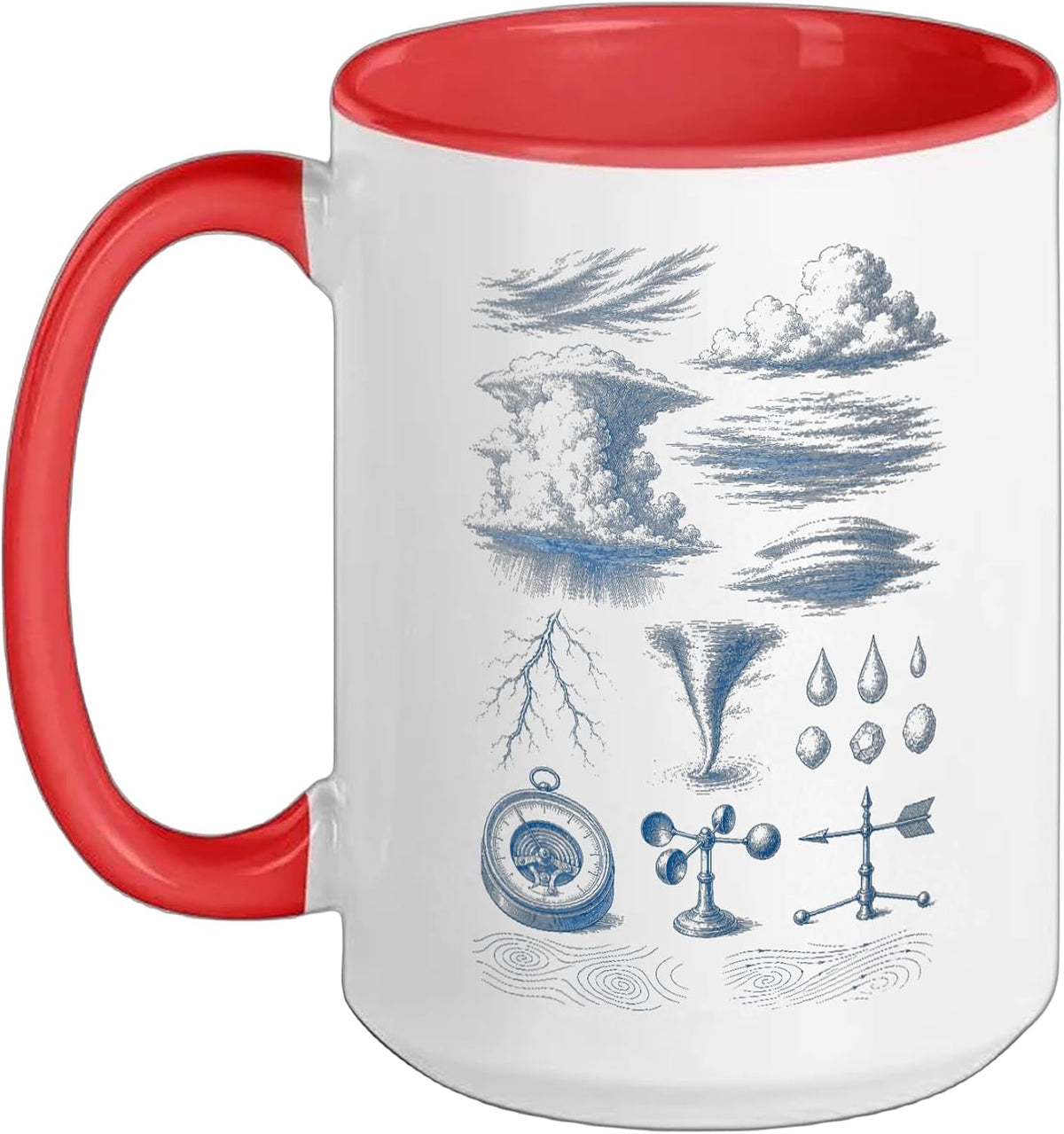 Weather Symbols Chart Meteorology Science Ceramic Mug