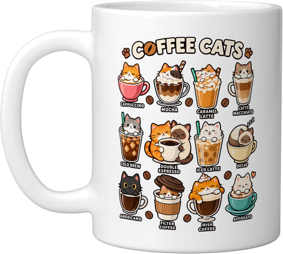 Adorable Coffee Cats Ceramic Mug