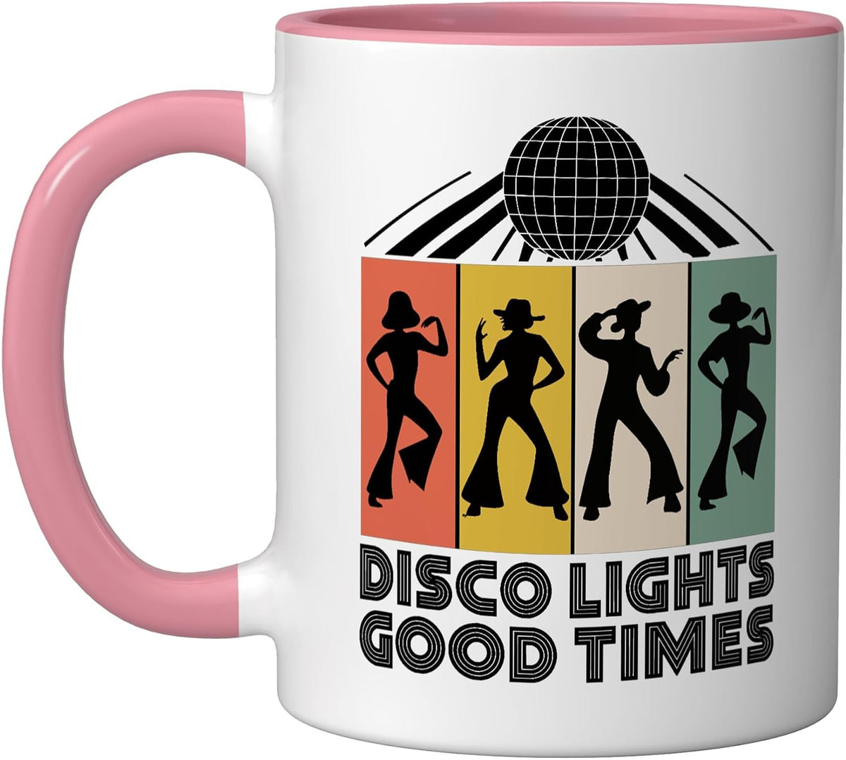 Disco Lights And Good Times Vintage 70’S Dancing Retro Ceramic Mug