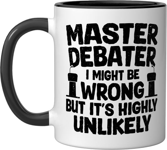Speech And Debate Teacher Funny Master Debater Ceramic Mug