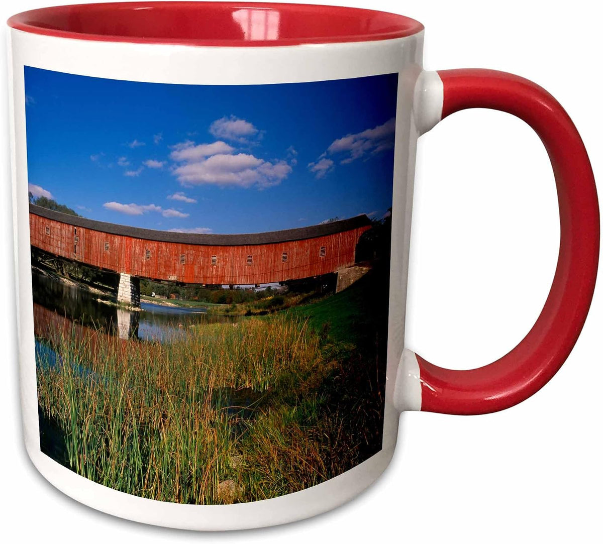 Canada, Ontario, Montrose, West Covered Bridge Ceramic Mug