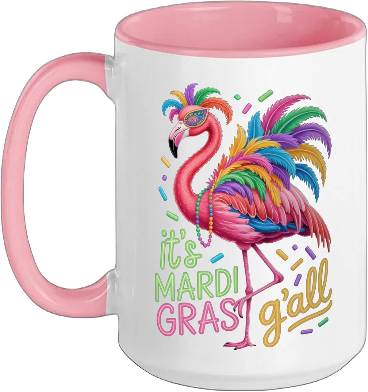 It' S Mardi Gras Y' All Flamingo Fun Party Costume Vibe Mug