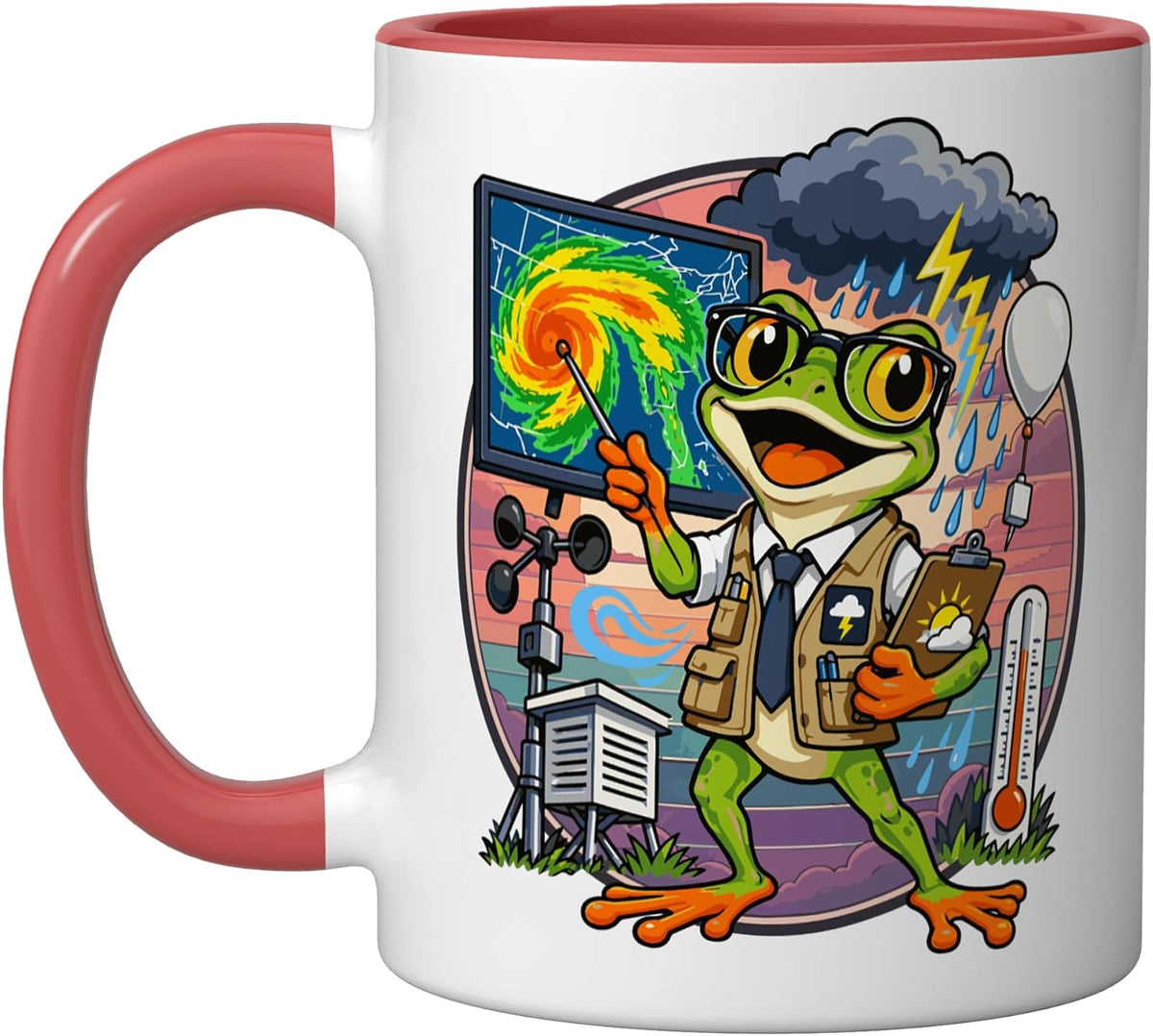 Frog-Weathermen Meteorologist School-Teacher Meteorology Ceramic Mug