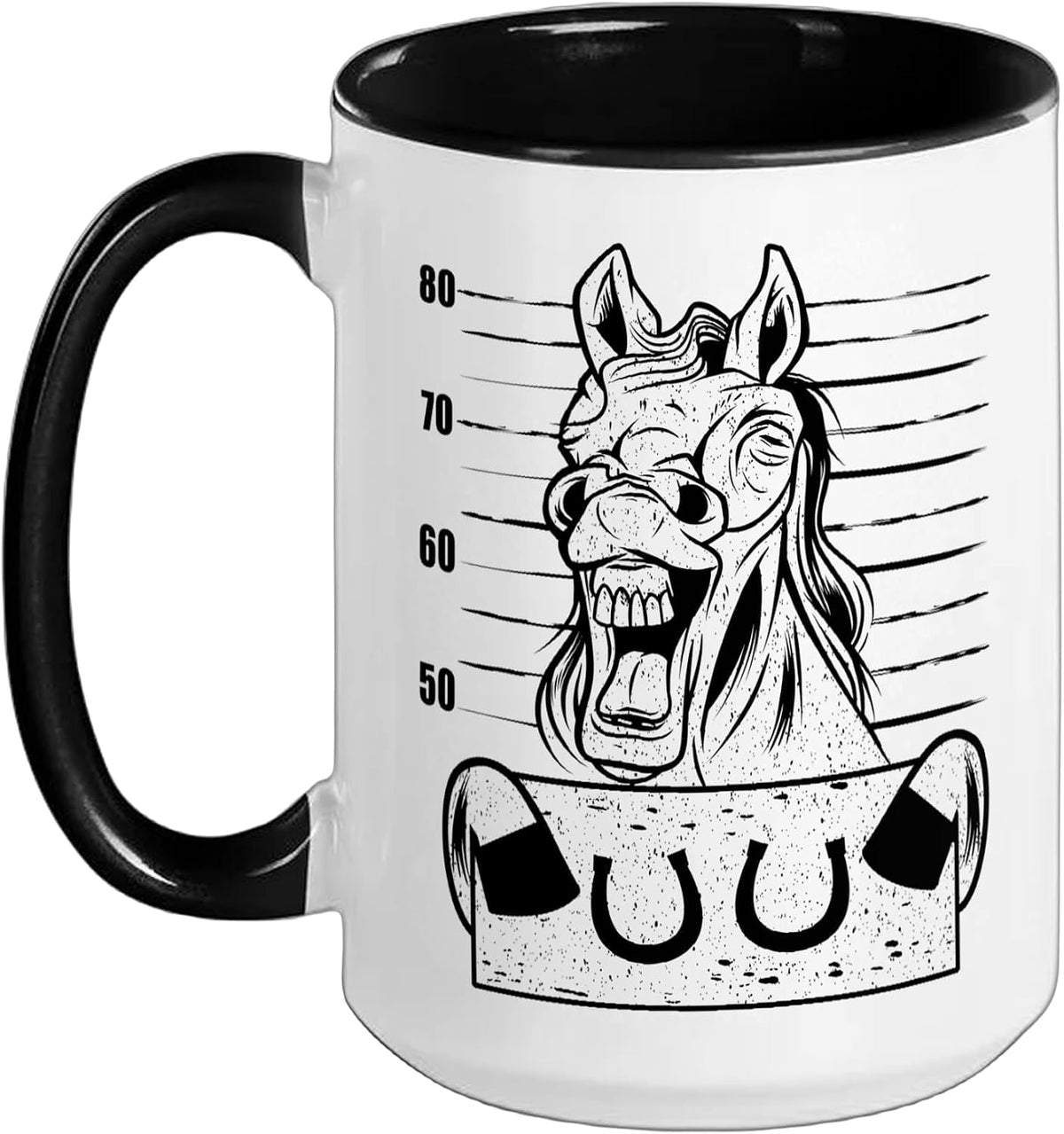 Equestrian Horses Riding Mugshots Horse Ceramic Mug