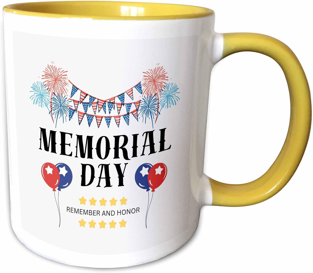 Honor And Remember Memorial Day Graphic Ceramic Mug