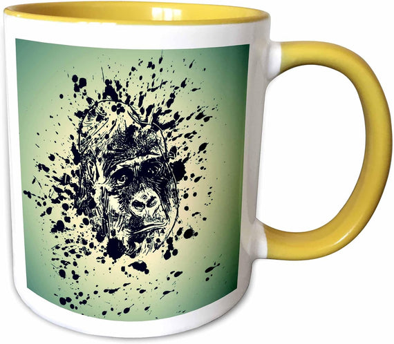 Splashing Monkey Ceramic Mug