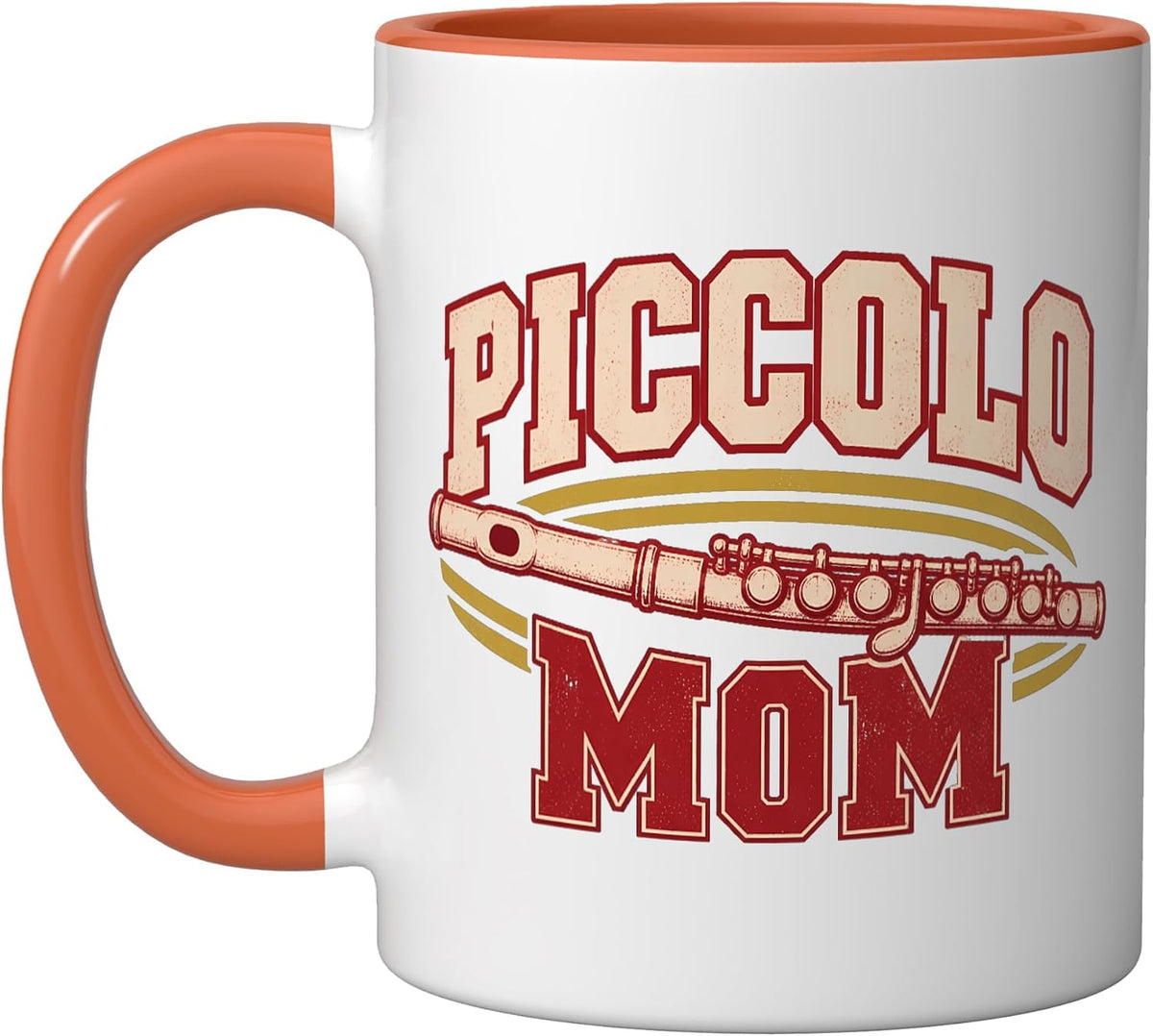 Piccolo Mom Flute Player Music Christmas Ceramic Mug