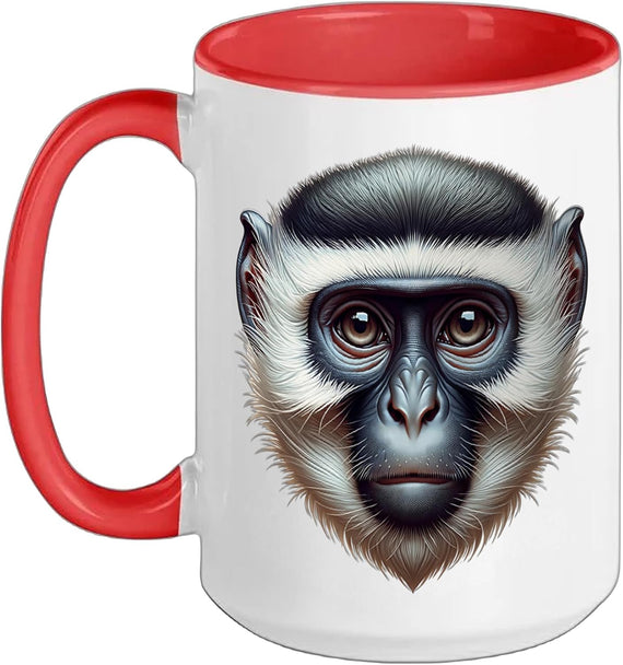 Vervet Monkey Design Ceramic Mug