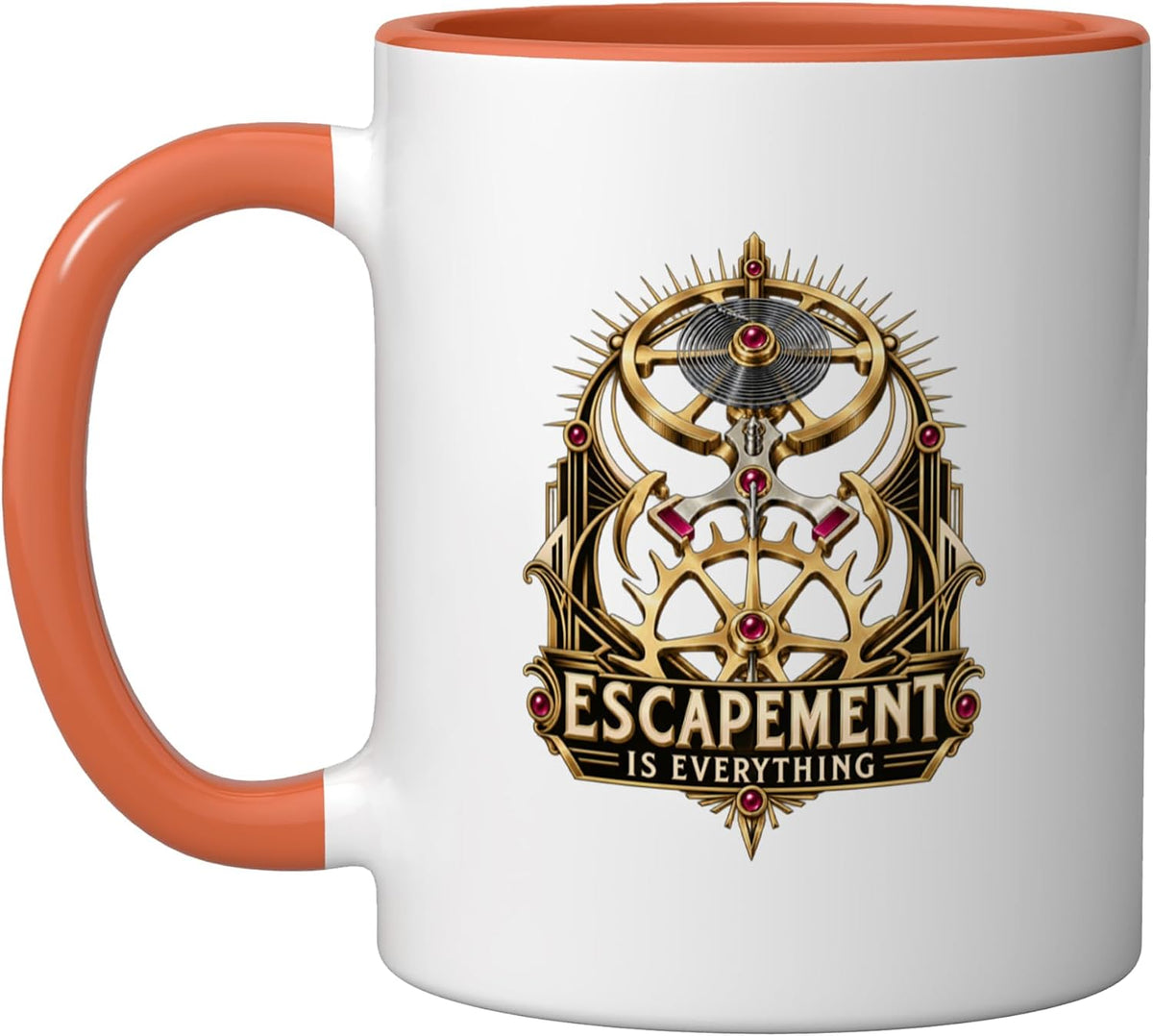 Escapement Is Everything Horology Clockmaker Ceramic Mug