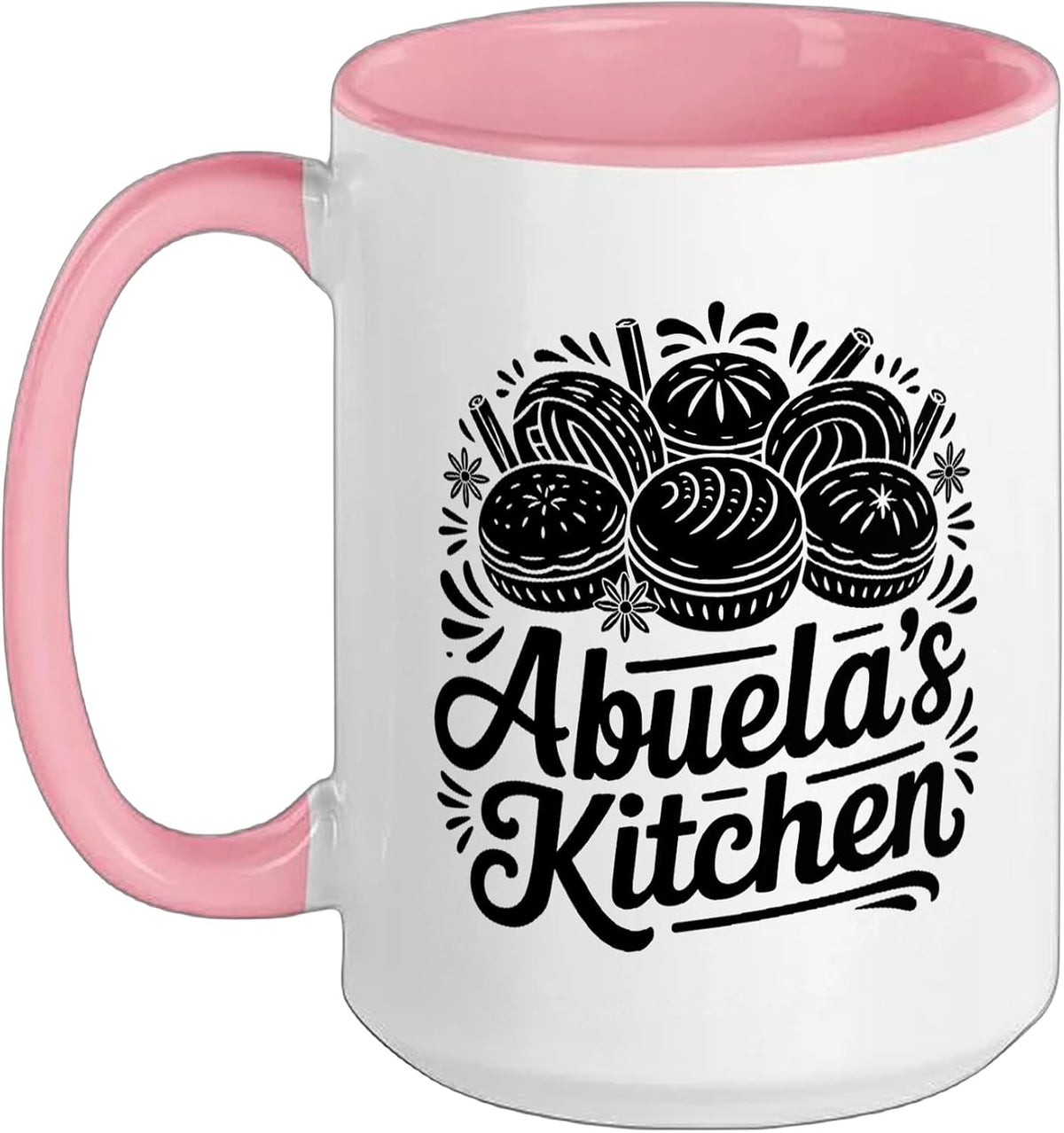Abuela Kitchen Pan Dulce Nostalgia Latino Heritage Grandma Ceramic Mug