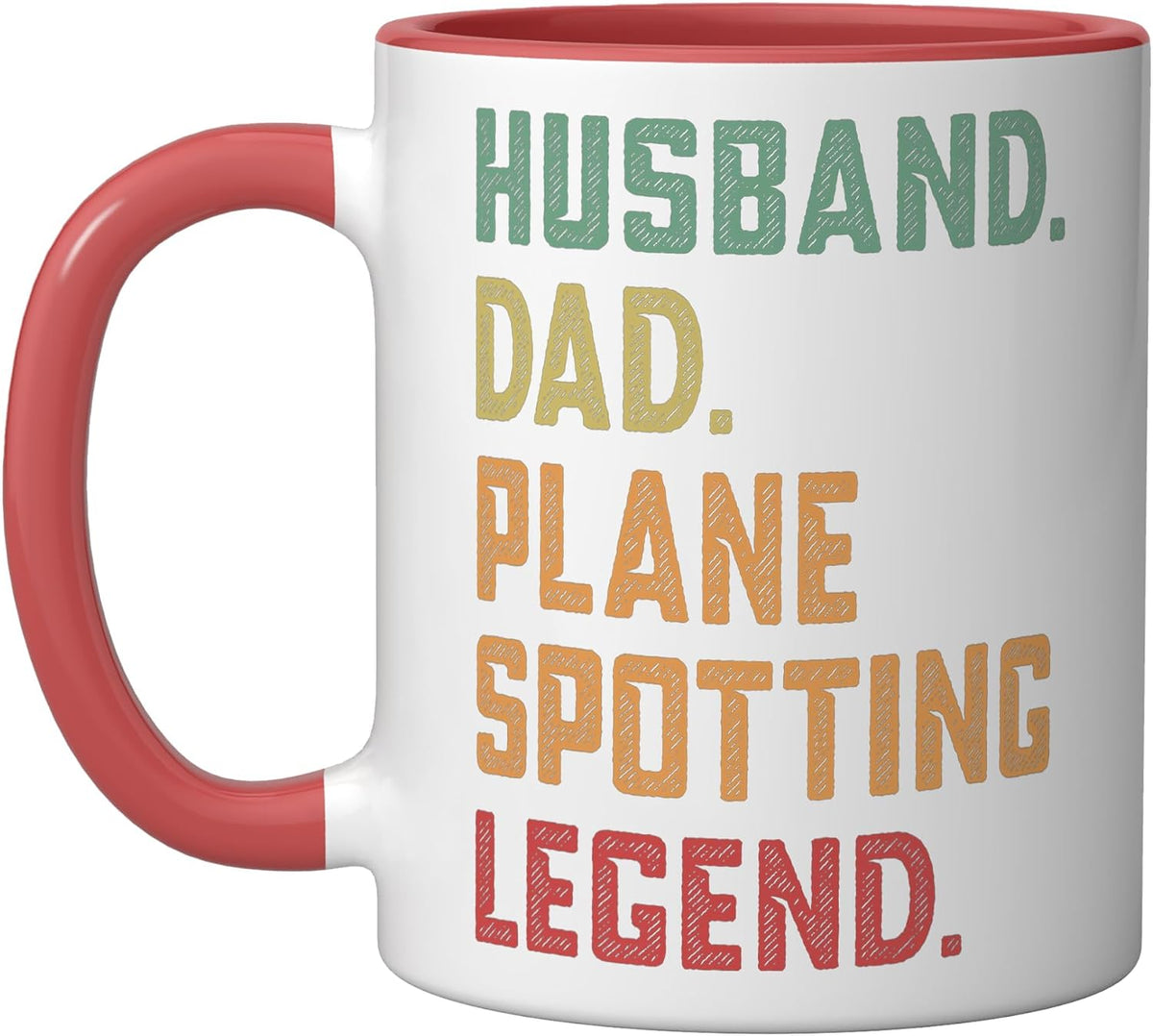 Husband Dad Plane Spotting Legend Plane Christmas Ceramic Mug