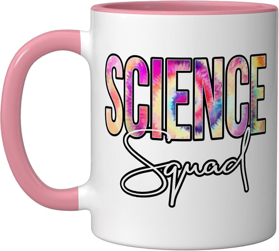 Science Squad Tie Dye Back To School Women Appreciation Ceramic Mug