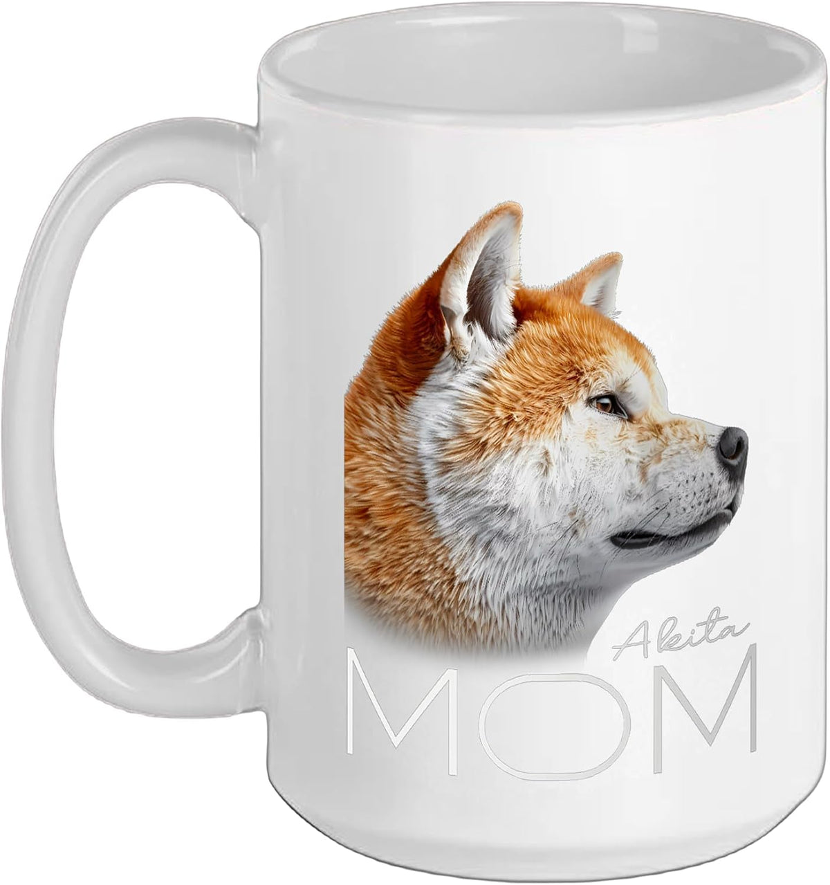 Akita Dog Mom Christmas Ceramic Mug