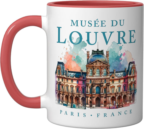 The Louvre Museum Watercolour Ceramic Mug
