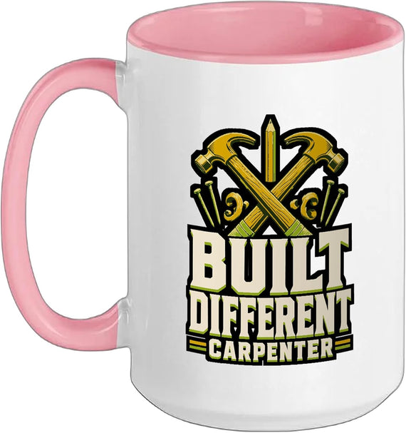 Different Carpenter Hammer Nail Woodworking Ceramic Mug